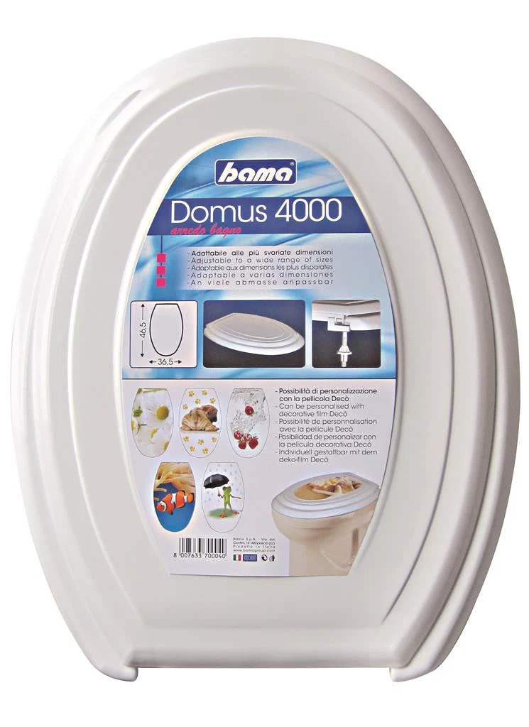 Bama - Sedile WC Domus 4000 - Adattabile a varie dimensioni