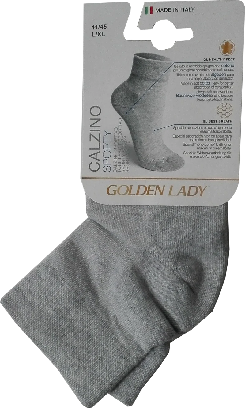 Golden Lady - Calzino-2K-Trend Sport Grigio - 36/40