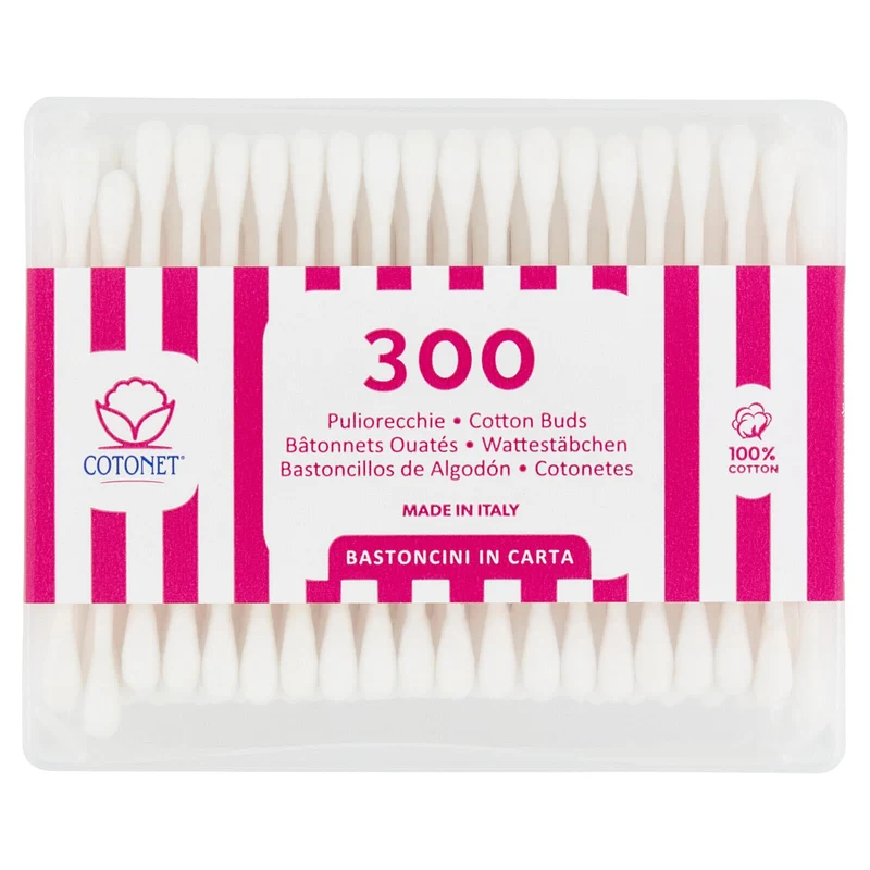 Cotonet Puliorecchie Bastoncini in Carta 300 pz