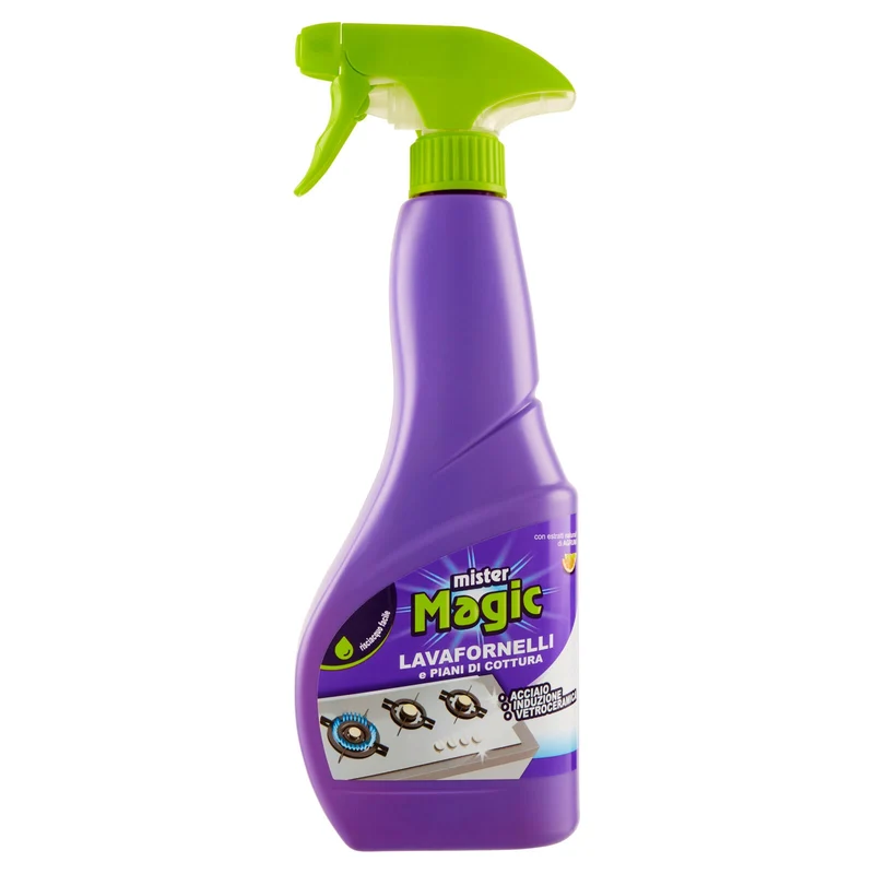 mister Magic Lavafornelli e Piani di Cottura con estratti naturali di Agrumi 500 ml