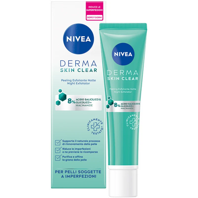 NIVEA - Peeling esfoliante notte Derma Skin Clear - 40 ml
