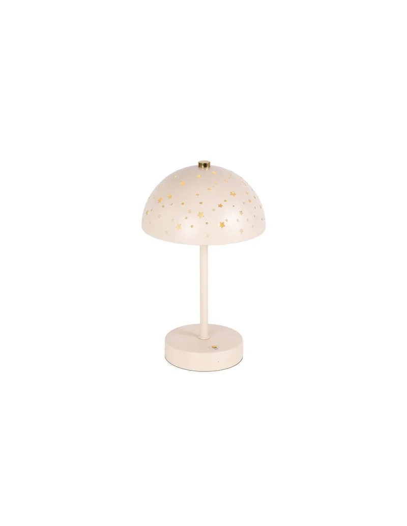 New Bi Srl - Lampada Metallo Stelle Avorio 15x25cm - Dimmerabile