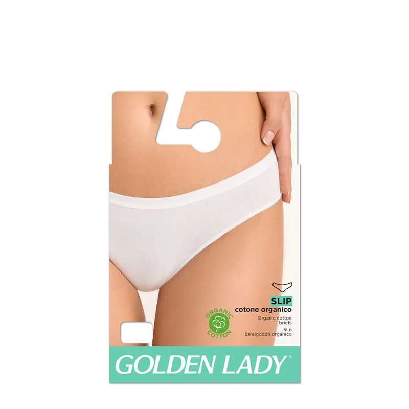 Golden Lady - Slip Cotone Bianco - Taglia M