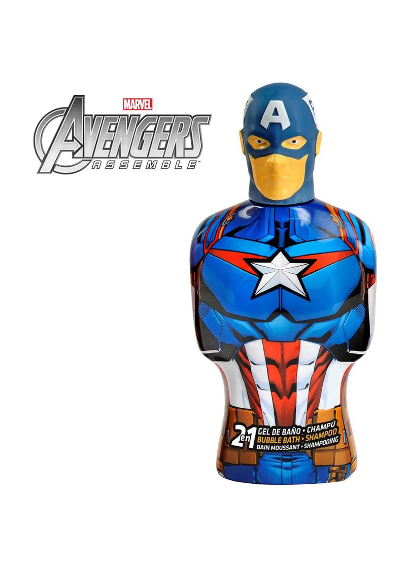 AVENGERS CAPITAN AMERICA BUSTO 3D BAGNOSCHIUMA+SHAMPOO