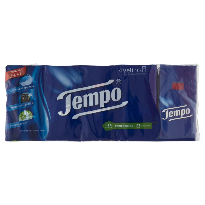 Tempo Original Fazzoletti 4 veli 10 pz