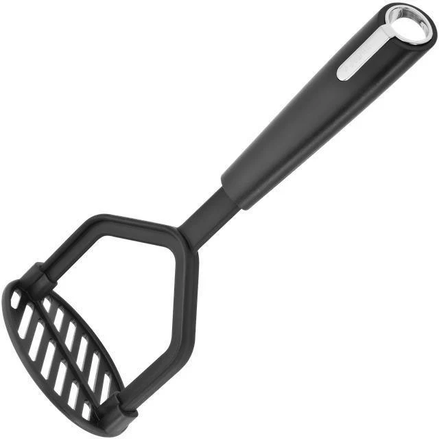 Pedrini - Schiacciapatate Nylon - Schiacciapatate in plastica resistente, impugnatura ergonomica, colore nero.