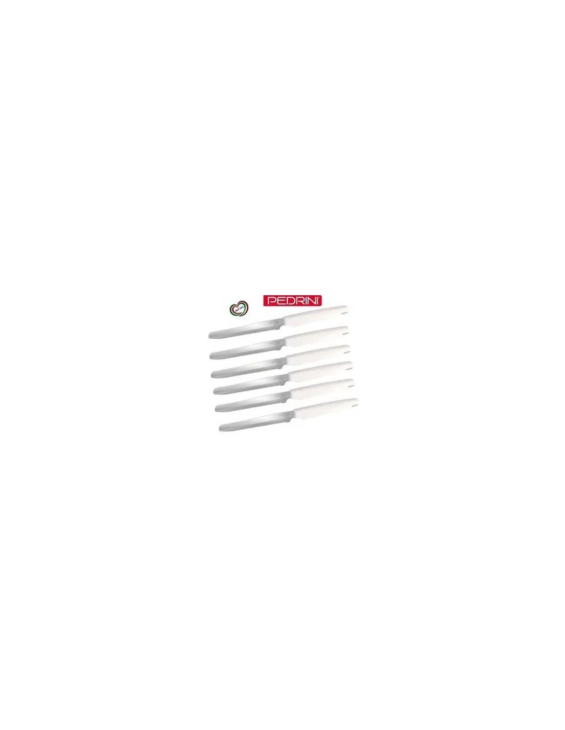 Pedrini - Coltelli Active 6 pezzi - Lame in acciaio AISI 420, 10.5cm