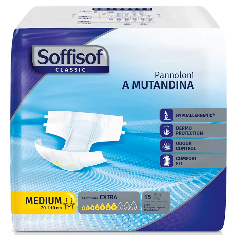 Soffisof - Pannoloni Mutandina Adulti Misura Medium - 15 Pz