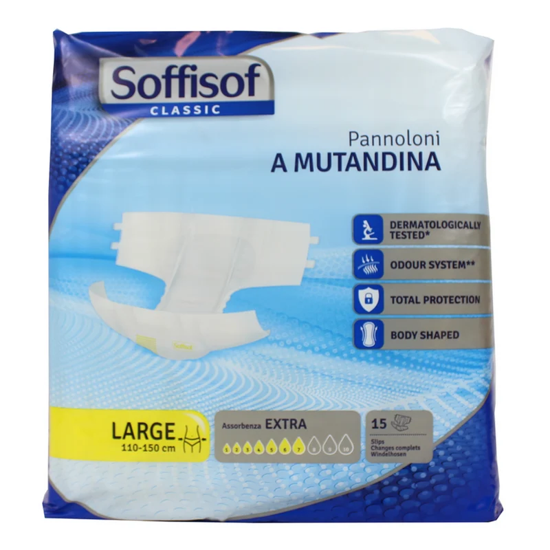 Soffisof - Pannoloni Mutandina Adulti Misura Large 7 Gocce - 15 Pz
