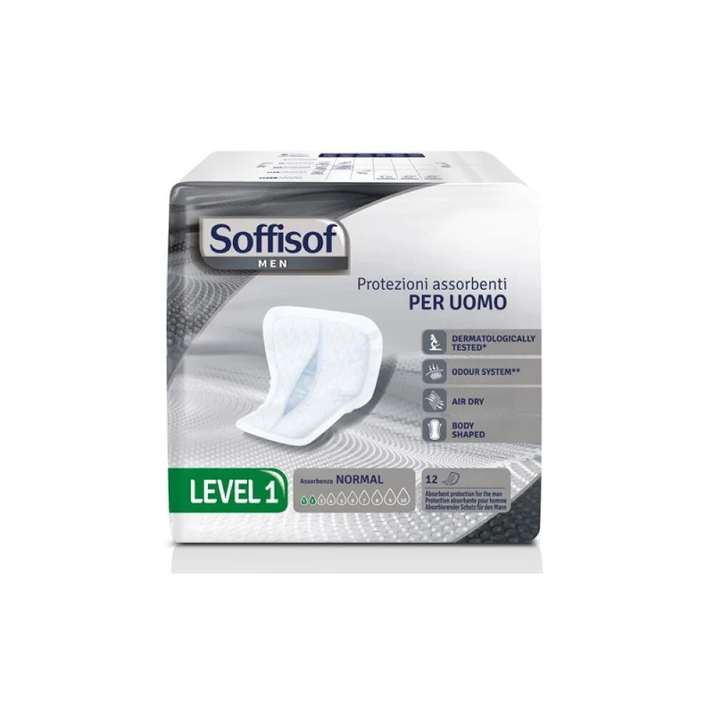 Soffisof - Assorbenti per uomo Normal Level 1 - 10 pezzi