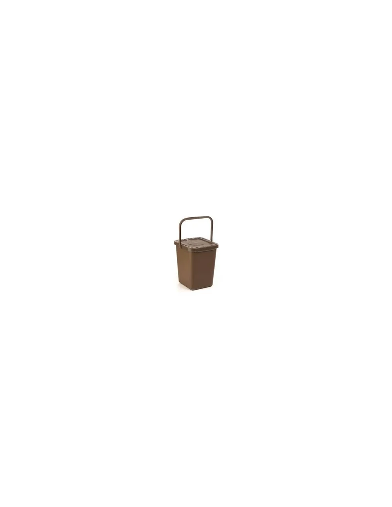 Ecoplast - Ecoplus Pattumiera 10 Lt Marrone - Plastica