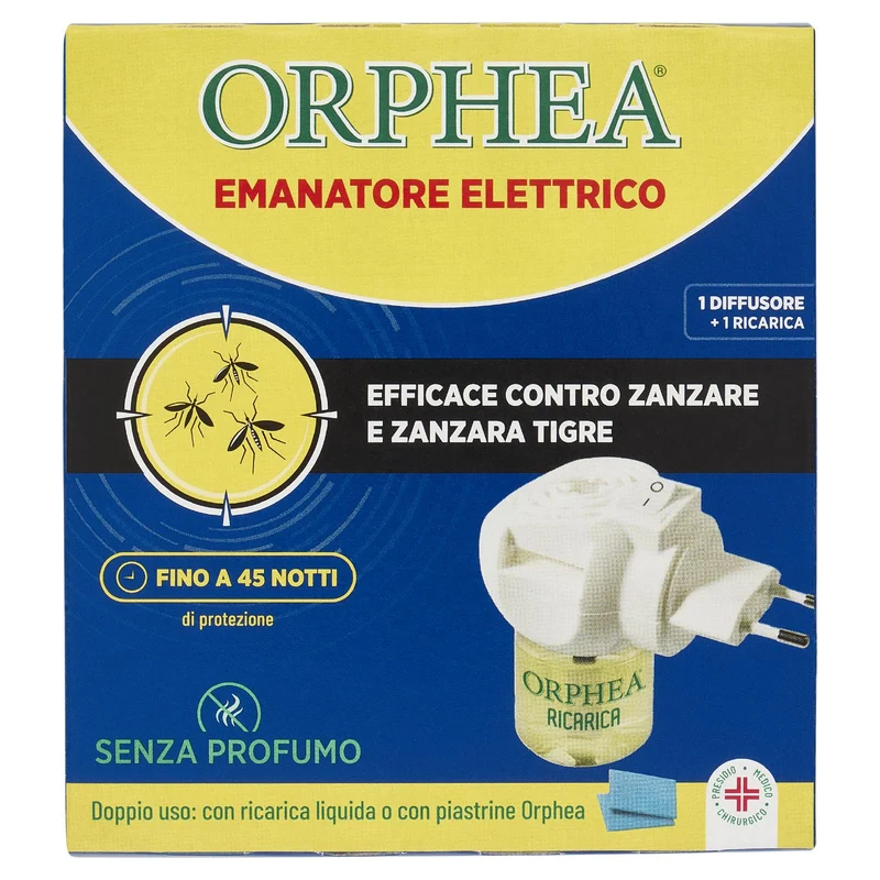 Orphea Emanatore Elettrico 1 Diffusore + 1 Ricarica 33 ml