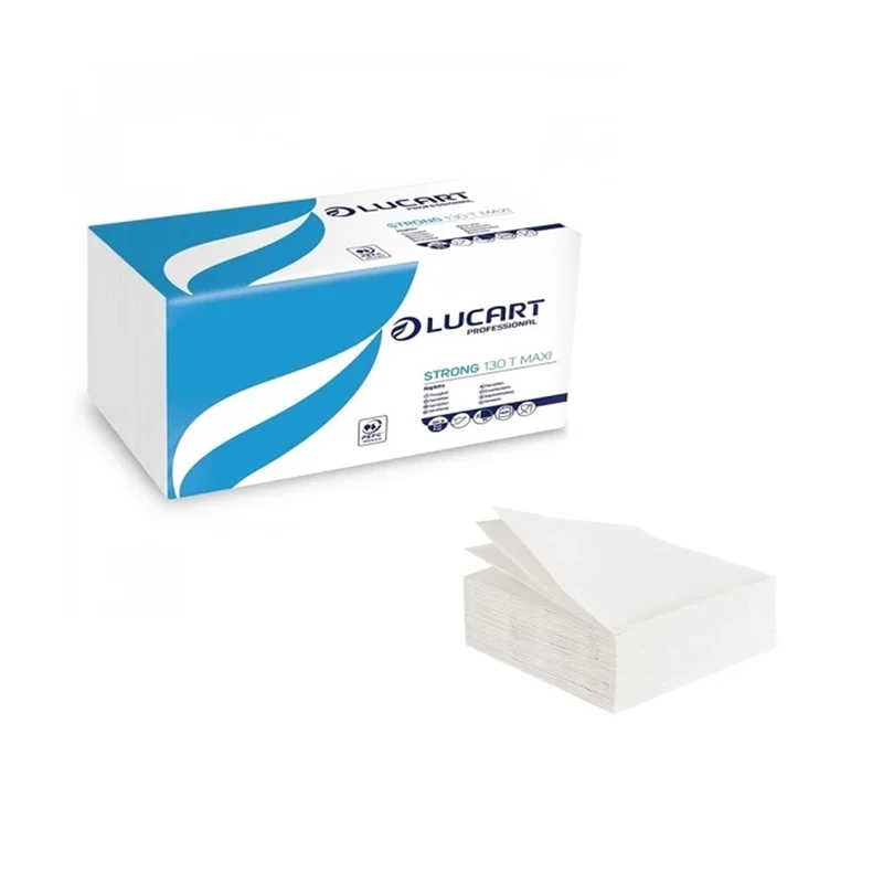 Tovaglioli monouso in carta bianca (cartone intero)