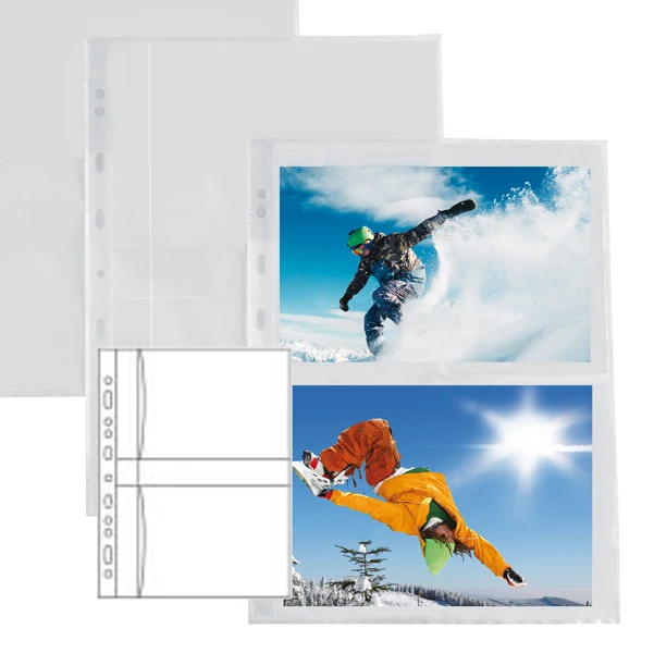 SEI ROTA - 662502 - Buste forate Atla F porta foto - 4 spazi 13 x 18 cm - trasparente - Sei Rota - conf. 10 pezzi - 56681 - Conf. da 1 Pz.