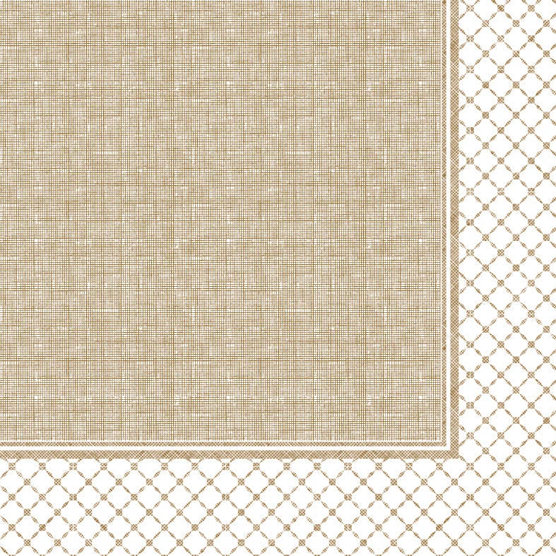Tovaglie Airlaid "Net Tabacco" 100x100cm