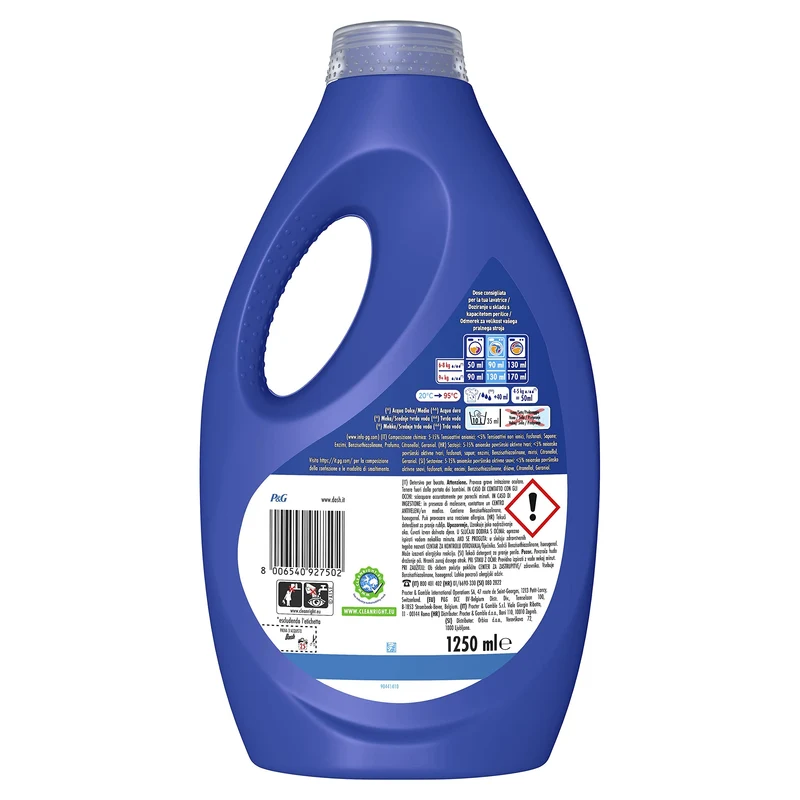 Dash Detersivo Liquido Lavatrice, 1250ml