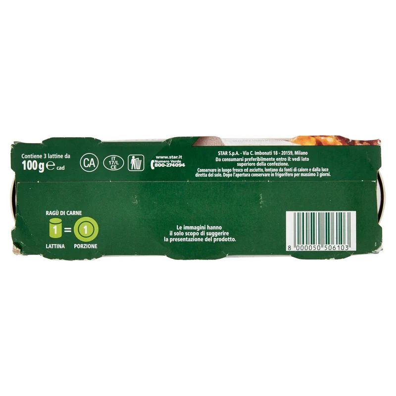 Star Gran Ragù Di Carne Classico, 3 X 100g, 300 Grammo