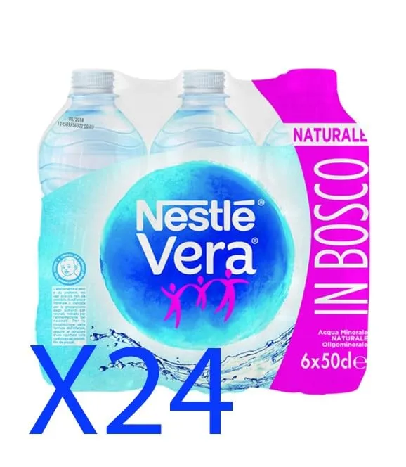 Vera 141446 Acqua Naturale, Pet, 6 x 500 ml
