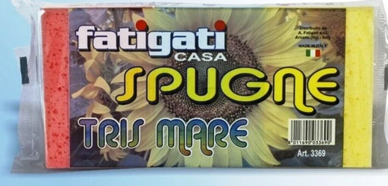 SPUGNA TRIS BAGNO FATIGATI X 10