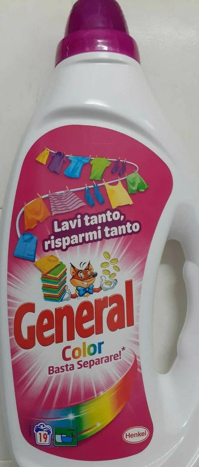 6 BOTTIGLIE General Liquido 19 Lavaggi , COLOR