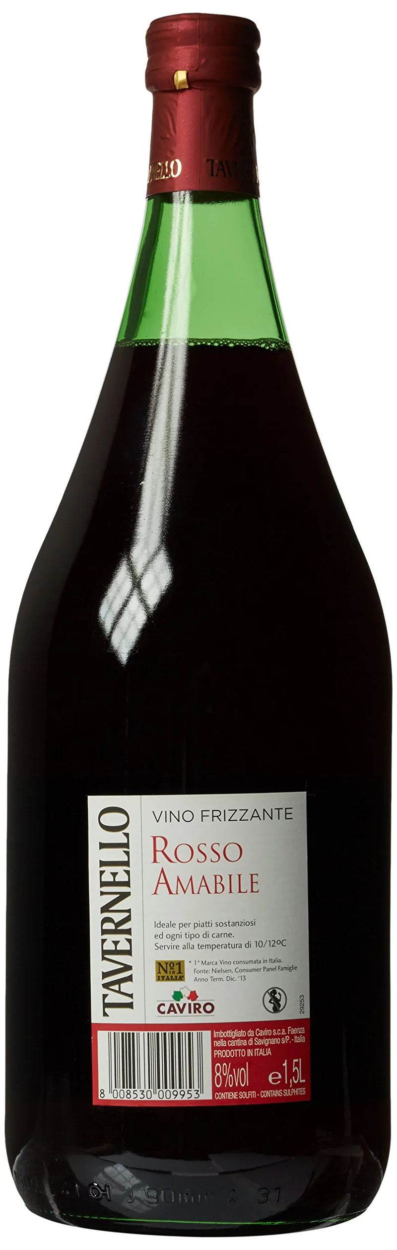 Tavernello Vino Rosso Frizzante Ml1500