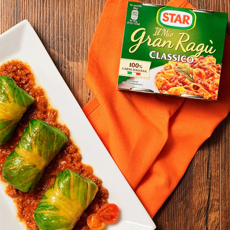 Star Il Mio Gran Ragù Classico Sugo Pronto con Pomodoro Carne Italiana e Verdure Fresche Conserva Senza Glutine - 12 Lattine da 180g