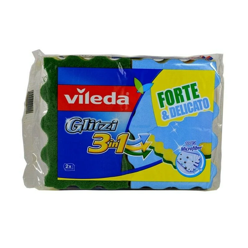 Spugne Vileda 2 glitzi x 10 pezzi
