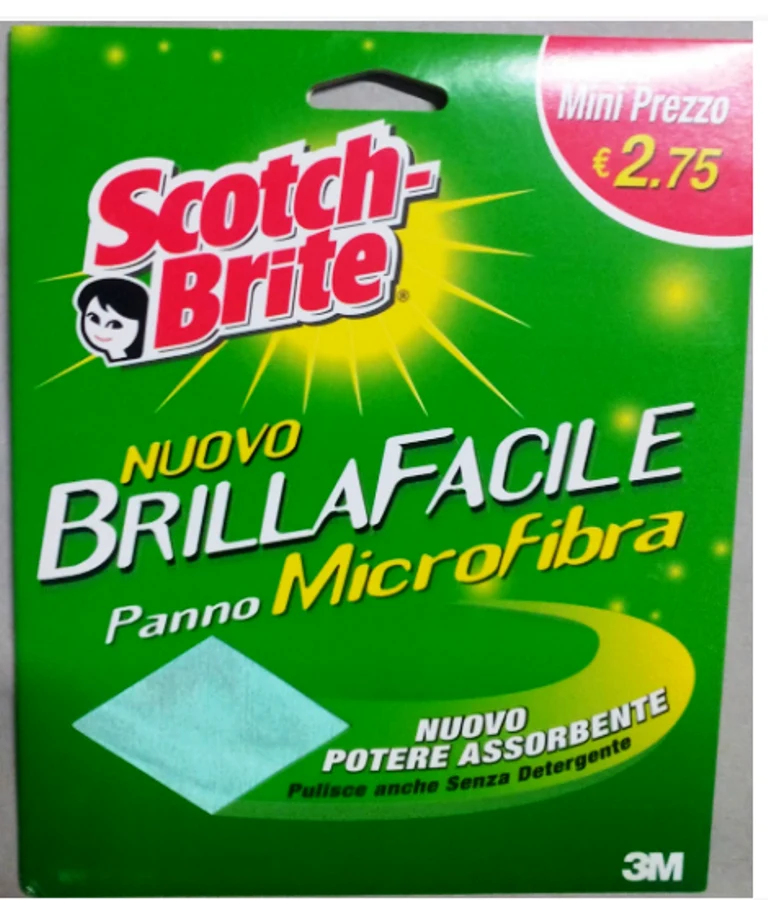 Panno Brillafacile Microfibra Scotch Brite cm. 36x36 x 4 CONFEZIONI
