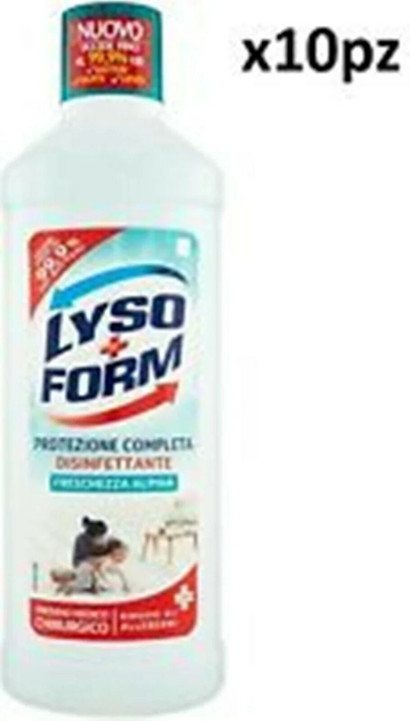 6 BOTTIGLIE LYSOFORM CASA 1250 ML. CLASSICO DISINFET.X6 FLACONI TOTALE 12,5 LITR