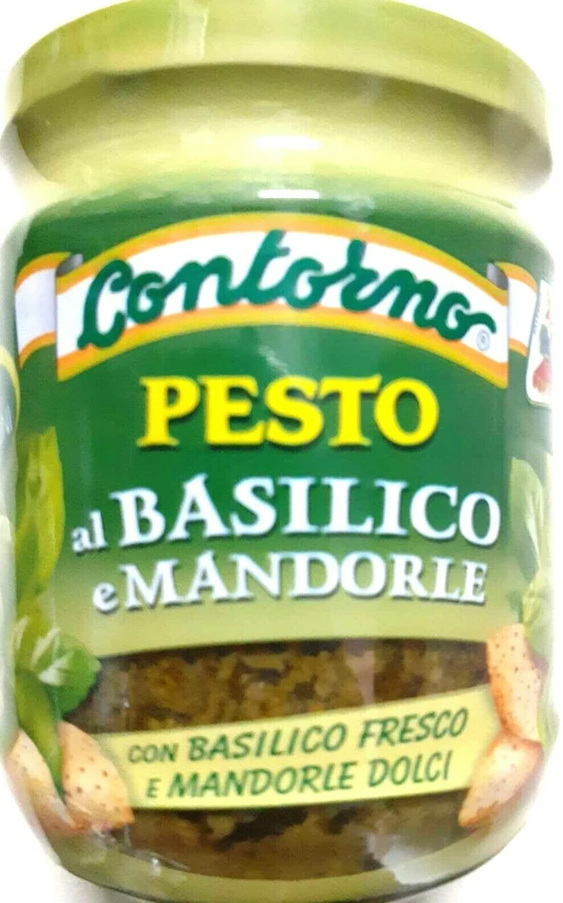 GRAN PESTO CONTORNO MANDORLE BASILICO VASETTO 190 GR x 3 pezzi