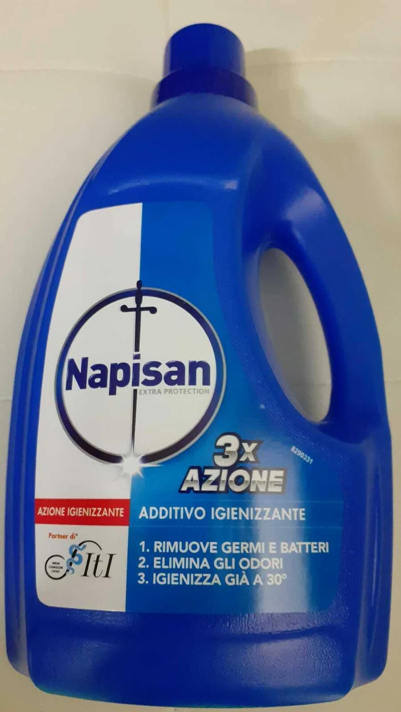 1BOTTIGLIA Napisan igienizzante liq.bucato lavatrice1200ml contro germi BATTERI