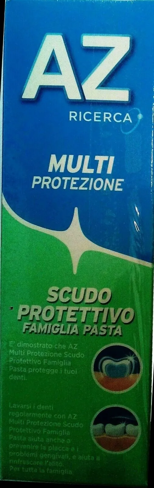 Dentifricio AZ multi protezione scudo protettivo famiglia pasta ml. 75 12 pezzi