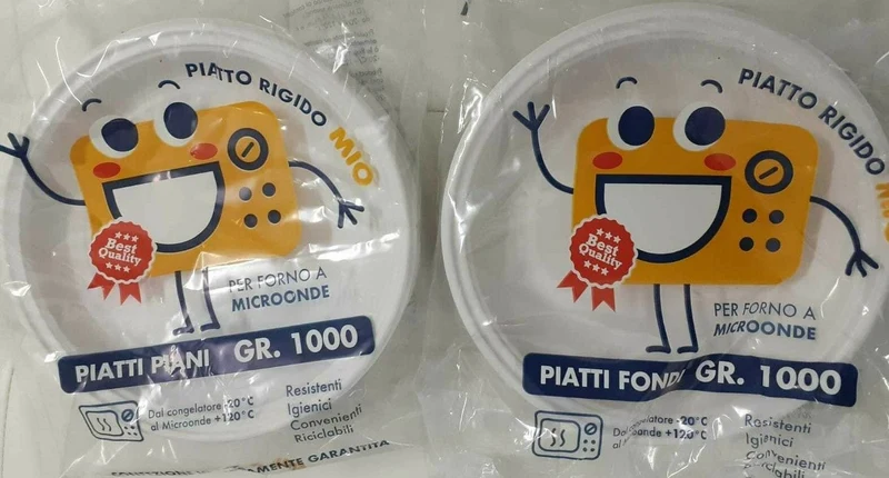 200 PIATTi FORNO MICROONDE UNIVERSALE DIAM MM 245 ANCHE USA E GETTA 4X50PZ
