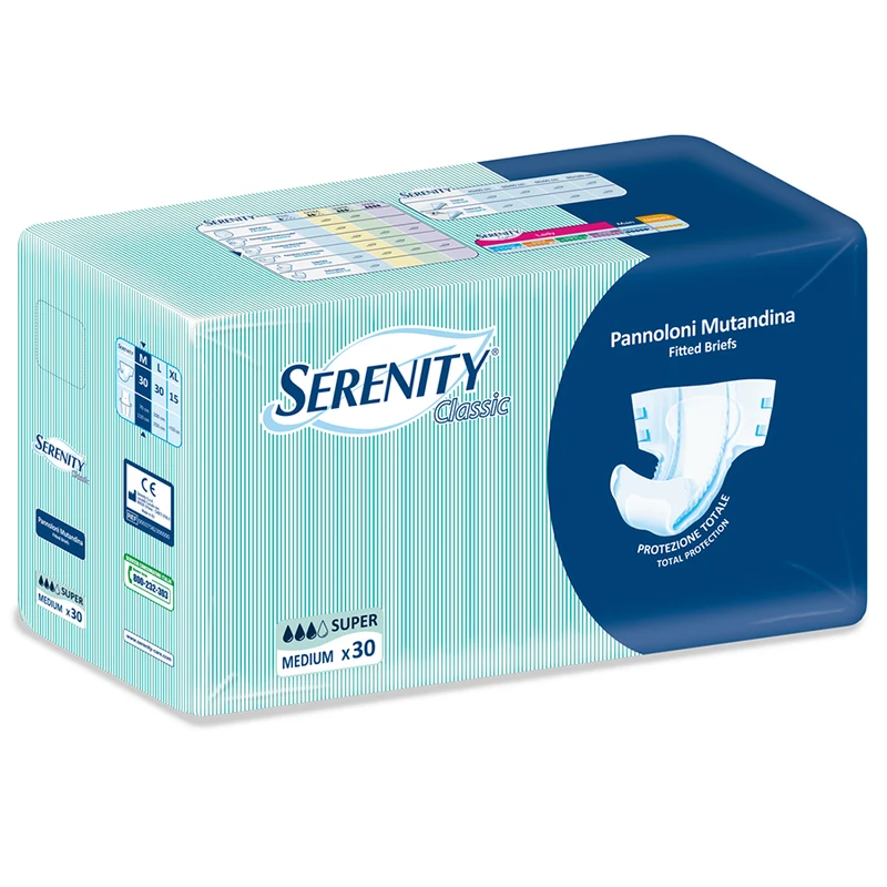 Pannolone Mutandina con elastici SERENITY CLASSIC Super - Adulti L (30 pz)
