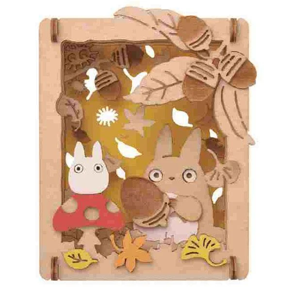 Paper Theater Wood Style Il mio vicino Totoro PT-W02X Acorn Finder Ensky