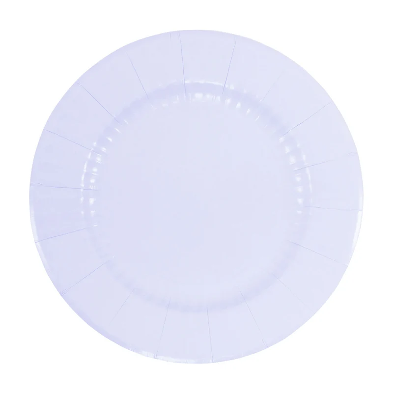 Piatti Round in Carta Lilla 27 cm - 8 pezzi