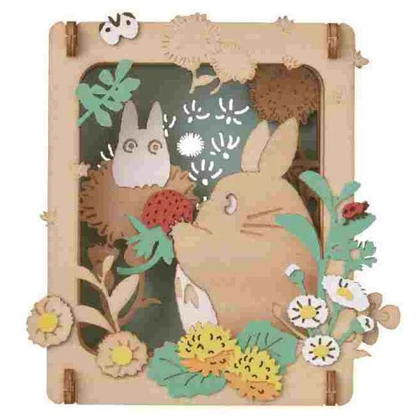 Teatro di carta in stile legno Il mio vicino Totoro PT-W16X Raccolta di fragole Ensky