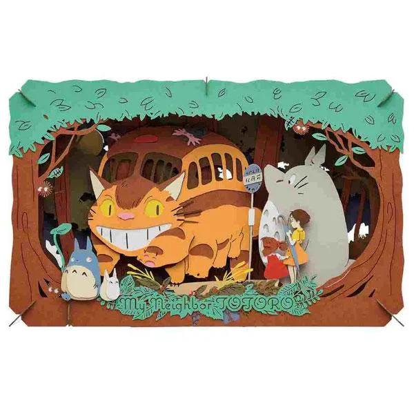 Paper Theater Il mio vicino Totoro PT-L18X Arrivo del Cat Bus Ensky