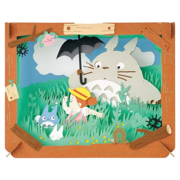 Paper Theater Il mio vicino Totoro PT-062X Passeggiando nel campo Ensky