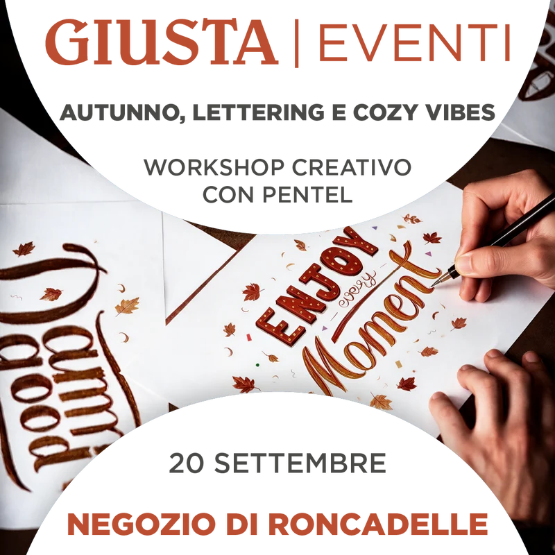 Autunno, Lettering e Cozy Vibes | Domenica 20 Settembre 2026 | Negozio di Roncadelle
