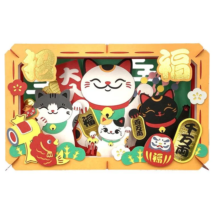 Teatro di carta – Gatto fortunato (Maneki Neko) ENS-PT-L64