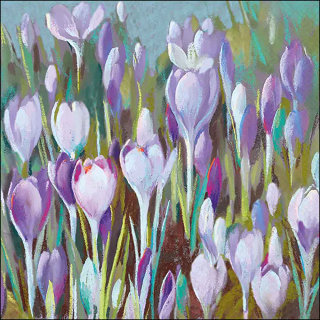 Tovaglioli in Carta FSC a 3 Veli 33 x 33 cm Crocus - 20 pezzi