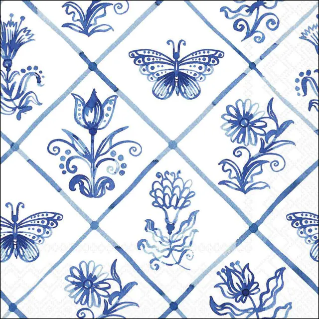 Tovaglioli in Carta FSC a 3 Veli 33 x 33 cm Diamond Shaped Tiles - 20 pezzi