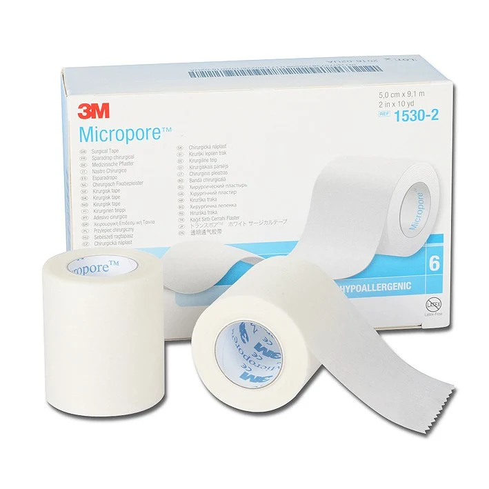 Cerotto in TNT 3M MICROPORE cm 5,1 x mt. 9,14 - 1530-2 (conf. 6 pz.)