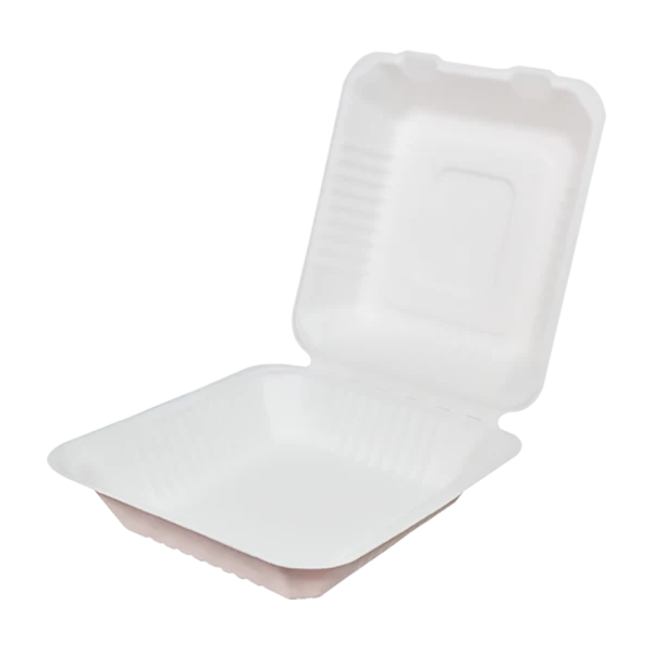 Portamenu Fibra Caña 23x23x8cm 1200ml (200 unid/caja)-(exclusivo online)