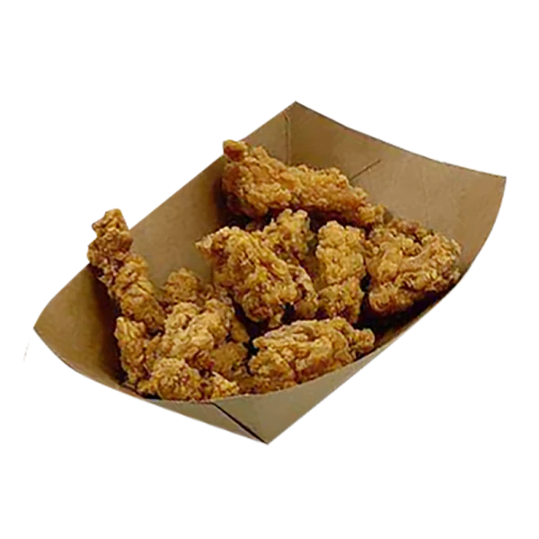 Barquetas Kraft Antigrasa/Fritos 400ml (10,5x7,5x4,3cm)