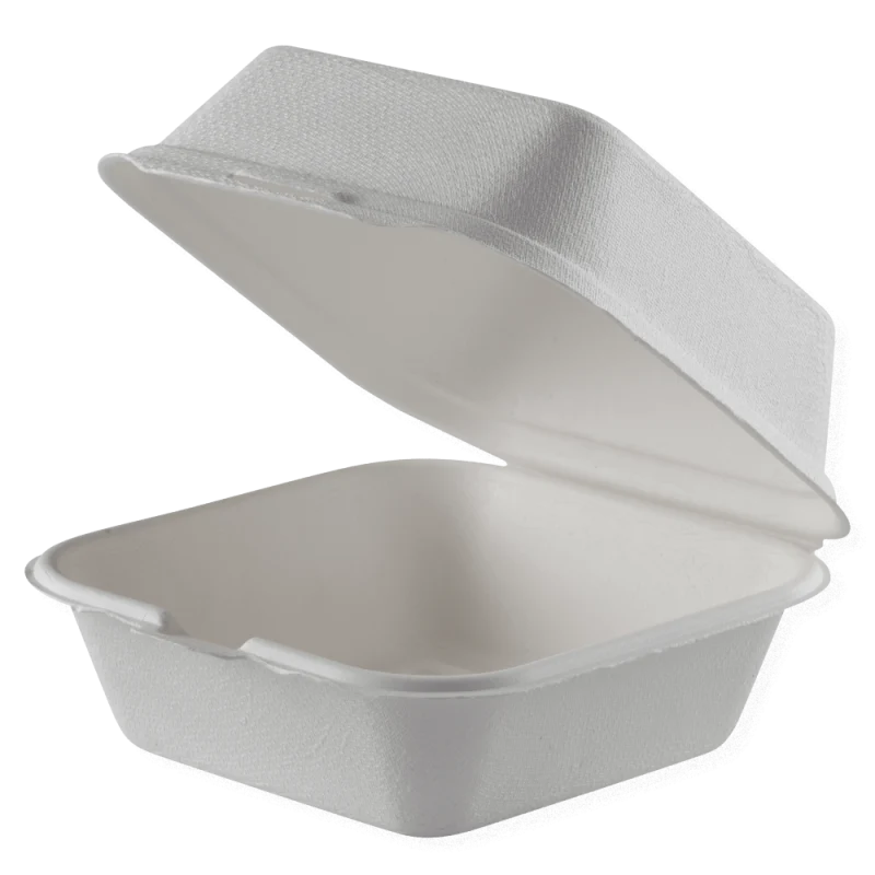 Envase Caña de Azúcar Hamburguesa 15x15x7,7cm - 500ml