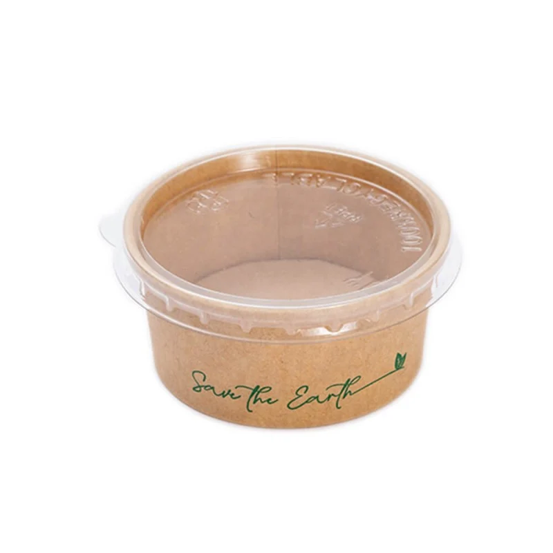 Salsera Cartón Kraft 60ml + Tapa rPet