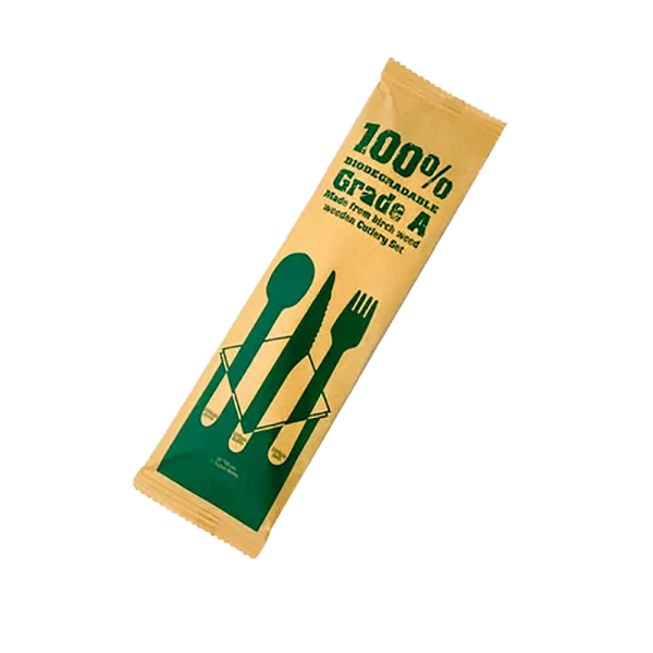 Pack 4x1 Tenedor, Cuchillo, Cuchara y Servilleta