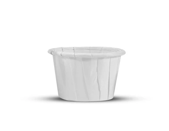 Salsera Blanca papel plisado 60ml (3000 unid/caja) (exclusivo online)